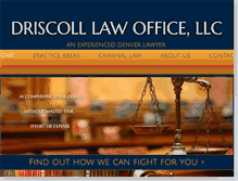 Tablet Screenshot of driscolllawfirm.com